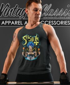 Dragon Ball Z Fusion Gogeta Ghost Band Inspired Tank Top Racerback