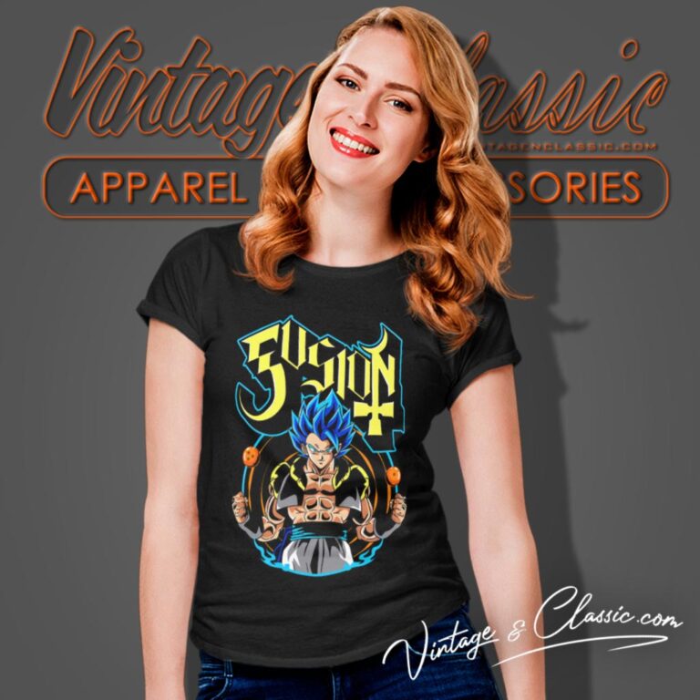 Dragon Ball Z Fusion Gogeta Ghost Band Inspired Women T Shirt Dragon Ball Z Fusion Gogeta Ghost Band Inspired Women T Shirt