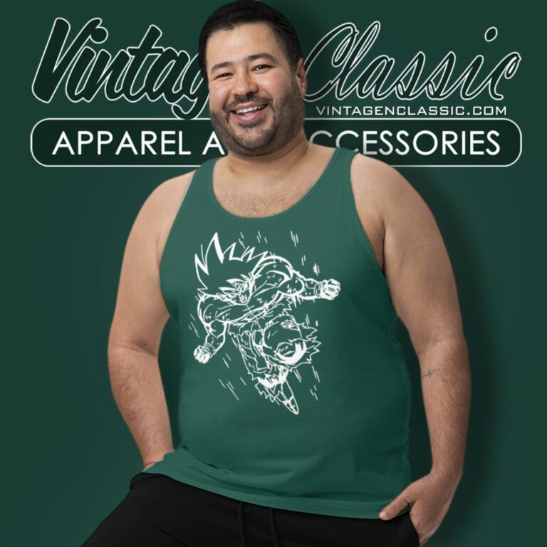 Dragon Ball Z Goku Line Tank Top Racerback Dragon Ball Z Goku Line Tank Top Racerback
