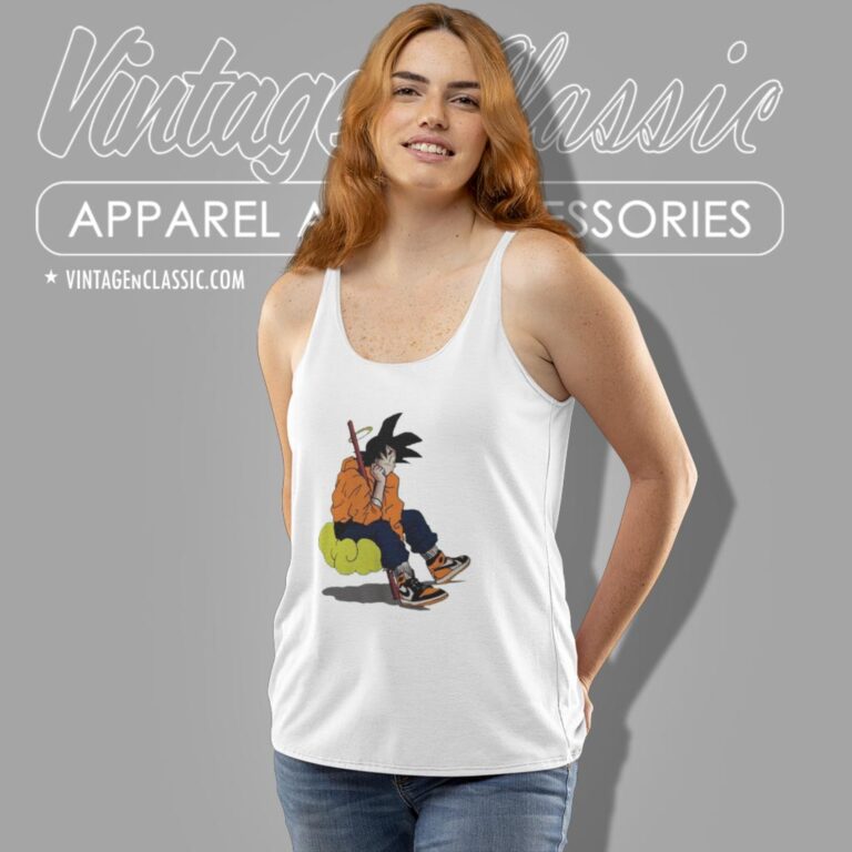 Dragon Ball Z Goku Nimbus Cloud Nike Air Jordan Tank Top Racerback Dragon Ball Z Goku Nimbus Cloud Nike Air Jordan Tank Top Racerback