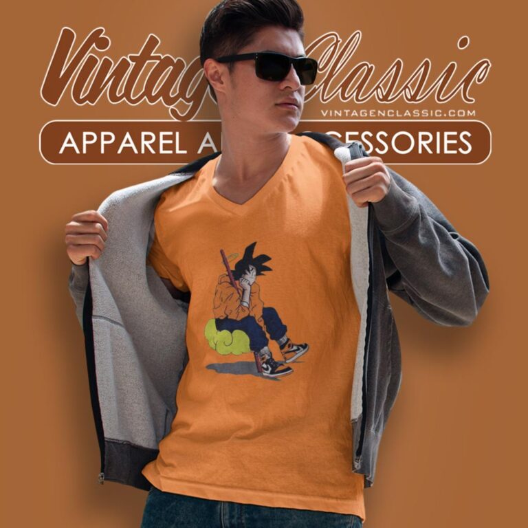 Dragon Ball Z Goku Nimbus Cloud Nike Air Jordan V Neck TShirt Dragon Ball Z Goku Nimbus Cloud Nike Air Jordan V Neck TShirt