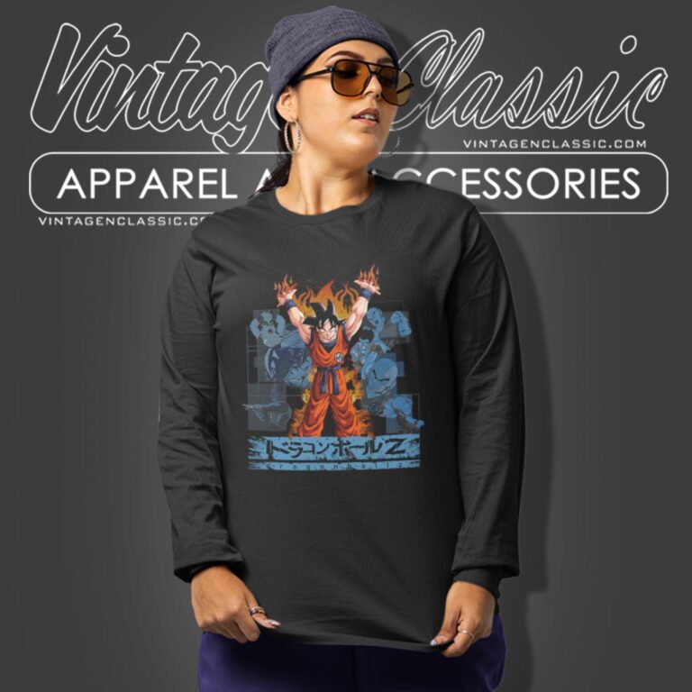 Dragon Ball Z Goku Vintage Graphic Long Sleeve Tee Dragon Ball Z Goku Vintage Graphic Long Sleeve Tee