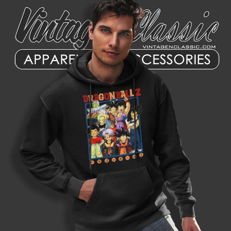 Dragon Ball Z Kanji Characters Hoodie Dragon Ball Z Kanji Characters Hoodie