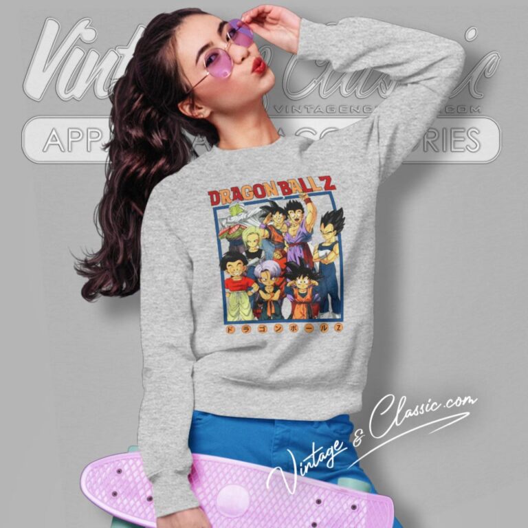 Dragon Ball Z Kanji Characters Sweatshirt Dragon Ball Z Kanji Characters Sweatshirt