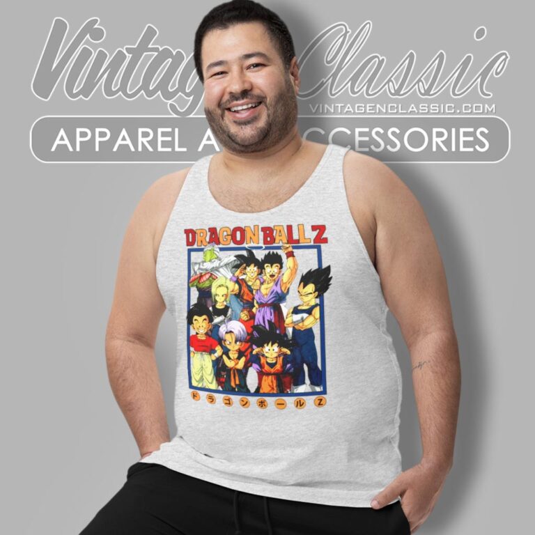 Dragon Ball Z Kanji Characters Tank Top Racerback Dragon Ball Z Kanji Characters Tank Top Racerback
