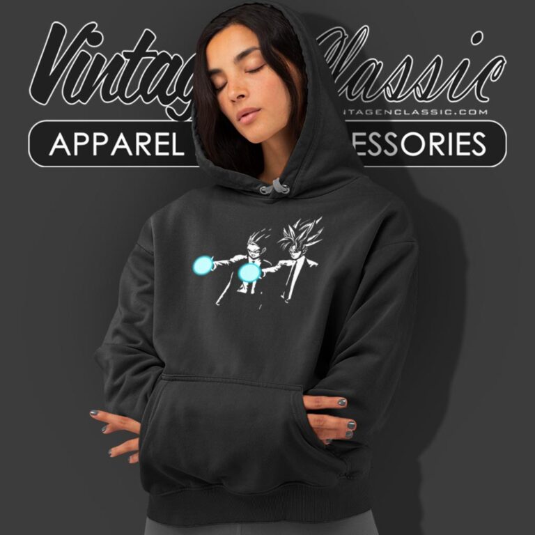 Dragon Ball Z Pulp Fiction Crossover Goku Hoodie Dragon Ball Z Pulp Fiction Crossover Goku Hoodie