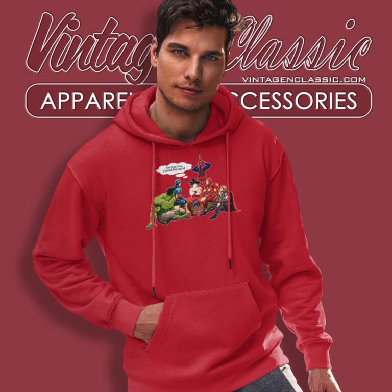 Dragon Ball Z Saved The World Goku Avengers Hoodie Dragon Ball Z Saved The World Goku Avengers Hoodie