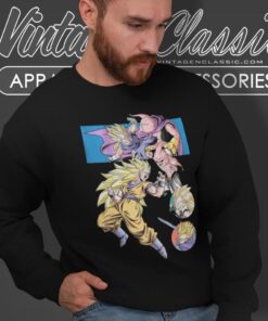 Dragon Ball Z Shirt Majin Buu Vs Gohan Goku Trunks And Vegeta Sweatshirt