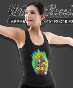 Dragon Ball Z Shirt Super Saiyan Goku Toilet Funny Tank Top Racerback