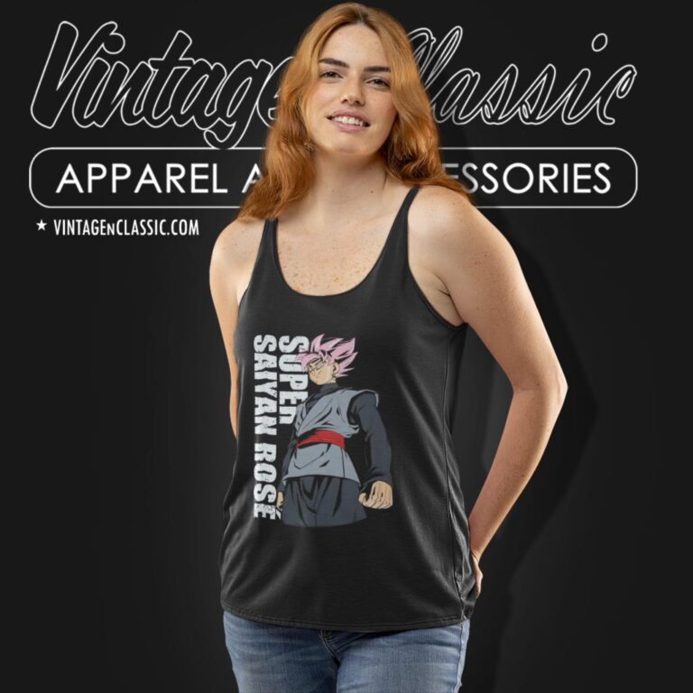 Dragon Ball Z Super Goku Super Saiyan Rose Tank Top Racerback Dragon Ball Z Super Goku Super Saiyan Rose Tank Top Racerback