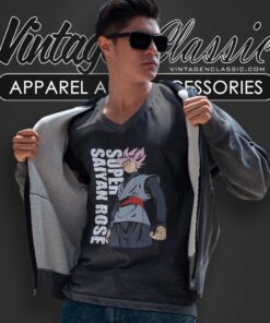 Dragon Ball Z Super Goku Super Saiyan Rose Shirt 4 Dragon Ball Z Super Goku Super Saiyan Rose V Neck TShirt