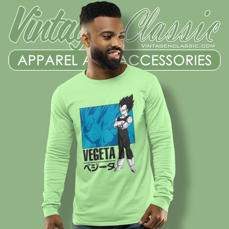 Dragon Ball Z Vegeta Character Classic Graphic Long Sleeve Tee Dragon Ball Z Vegeta Character Classic Graphic Long Sleeve Tee