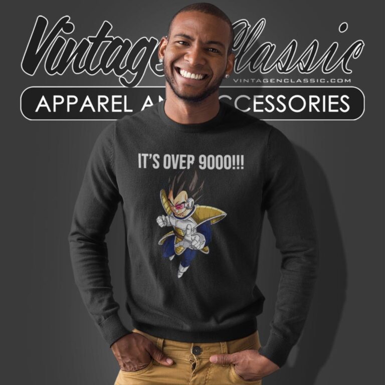 Dragon Ball Z Vegeta It S Over 9000 Sweatshirt Dragon Ball Z Vegeta It S Over 9000 Sweatshirt