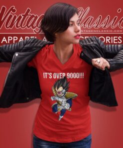 Dragon Ball Z Vegeta It S Over 9000 V Neck TShirt