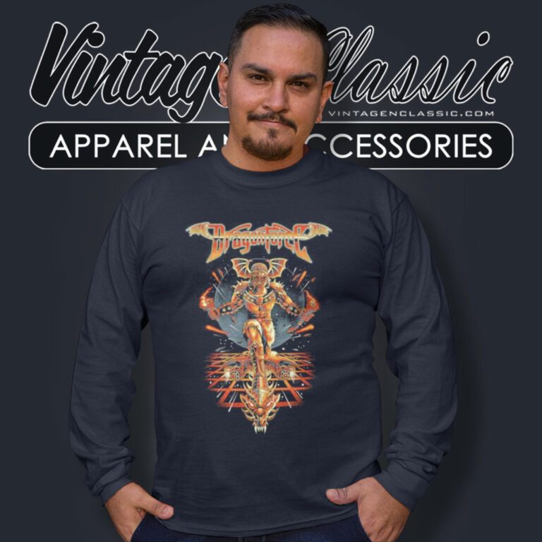 Dragonforce Shirt Viking Guitar Surfer Long Sleeve Tee Dragonforce Shirt Viking Guitar Surfer Long Sleeve Tee