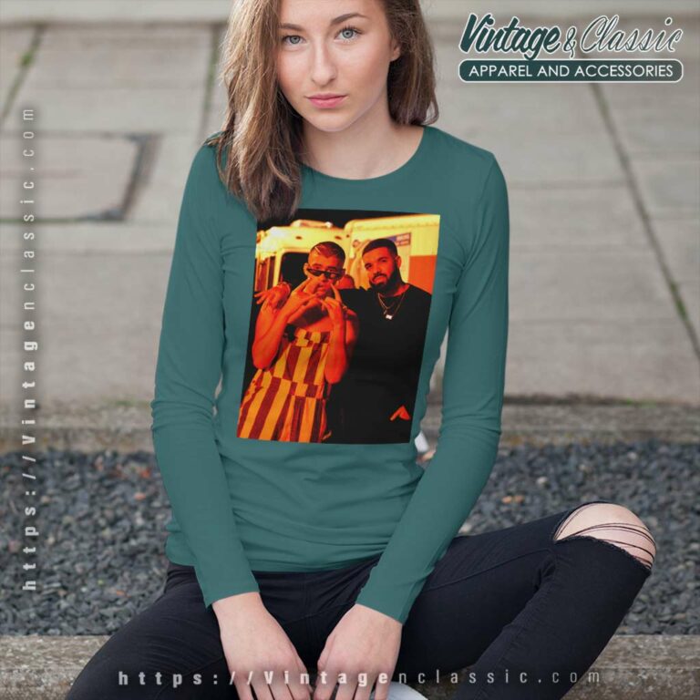 Drake Bad Bunny Long Sleeve Tee Drake Bad Bunny Long Sleeve Tee