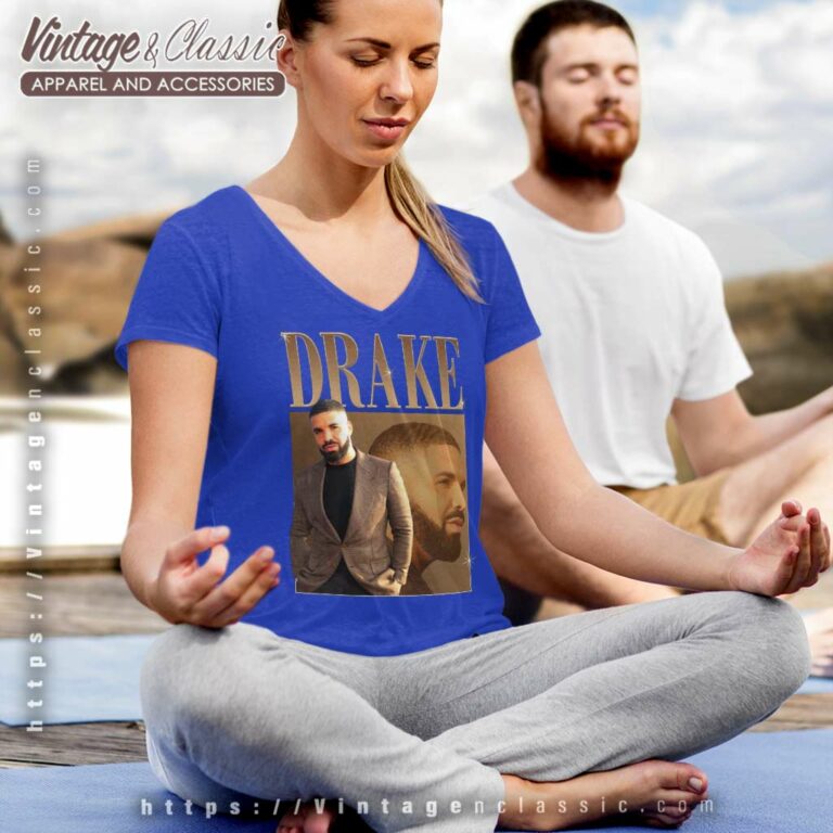 Drake Champagne V Neck TShirt Drake Champagne V Neck TShirt
