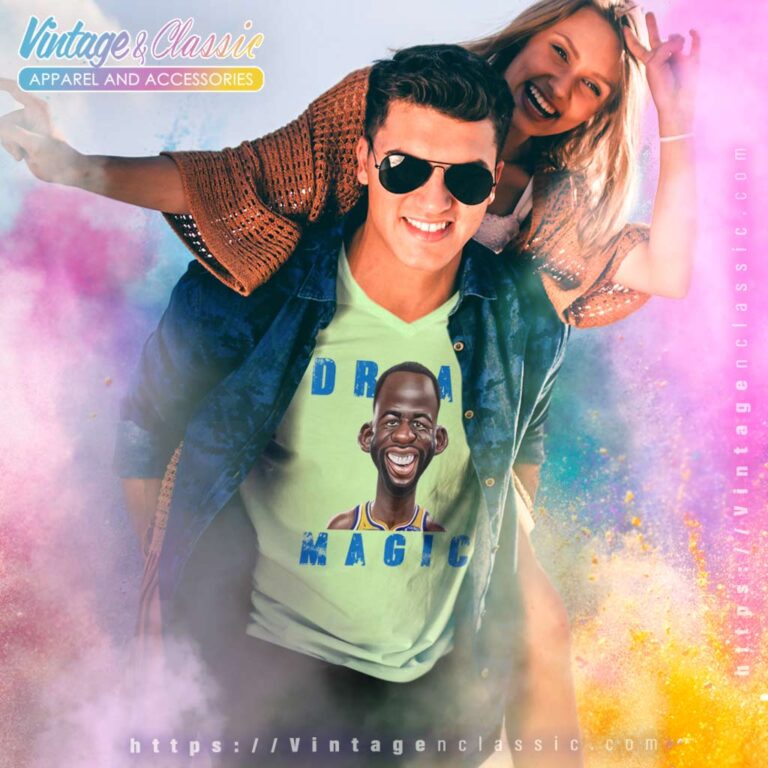 Draymond Green Draymagic Caricature V Neck TShirt Draymond Green Draymagic Caricature V Neck TShirt