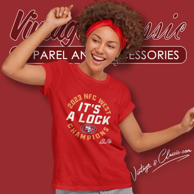 Dre Greenlaw 49ers Nfc West Its A Lock Champions 2023 Women TShirt Dre Greenlaw 49ers Nfc West Its A Lock Champions 2023 Women TShirt