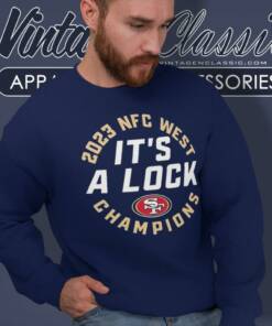 Dre Greenlaw San Francisco 49ers 2023 Nfc West Its A Lock Champions Sweatshirt