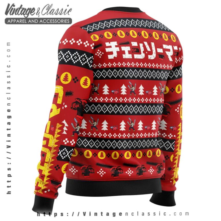 Dream Chainsaw Man Ugly Christmas Sweater back Ugly Sweater Dream Chainsaw Man Ugly Christmas Sweater back Ugly Sweater