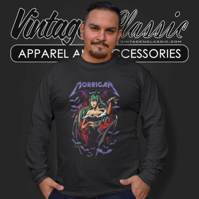 Dream Demon Shirt Morrigan Game Long Sleeve Tee Dream Demon Shirt Morrigan Game Long Sleeve Tee