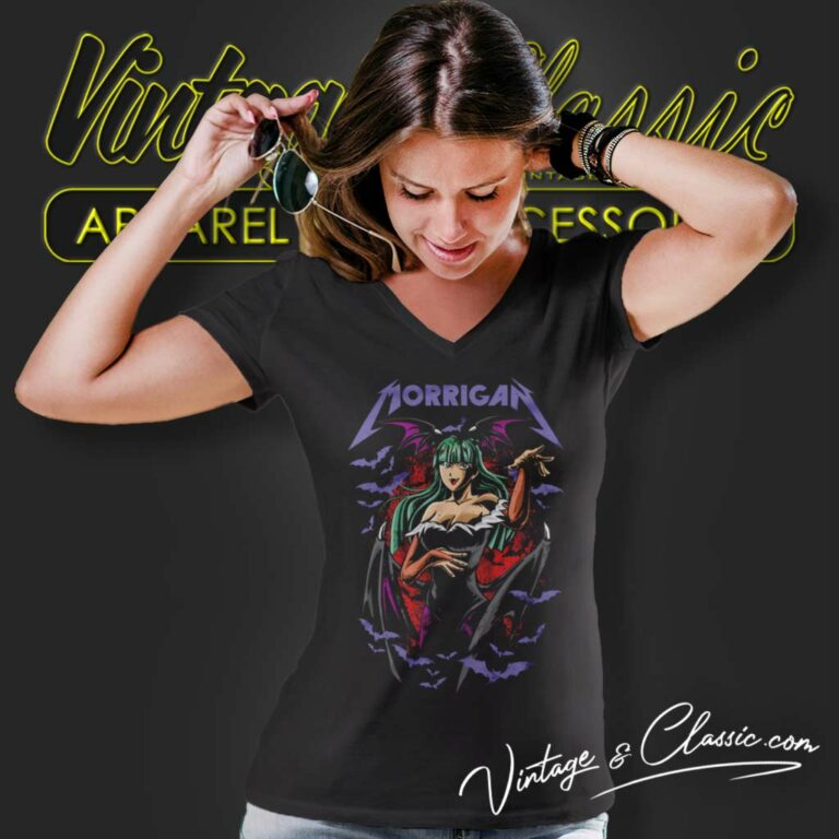 Dream Demon Shirt Morrigan Game V Neck TShirt Dream Demon Shirt Morrigan Game V Neck TShirt