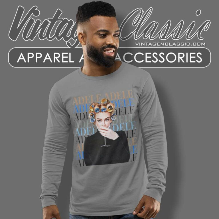 Drink Nights With Adele Graphic Long Sleeve Tee Drink Nights With Adele Graphic Long Sleeve Tee