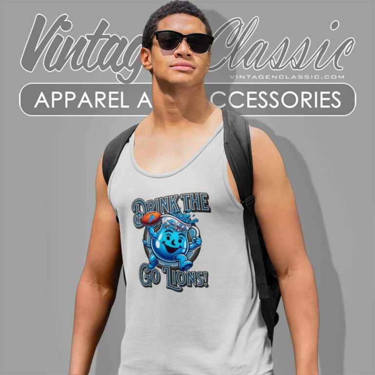 Drink The Kool Aid Go Lions Tank Top Racerback Drink The Kool Aid Go Lions Tank Top Racerback