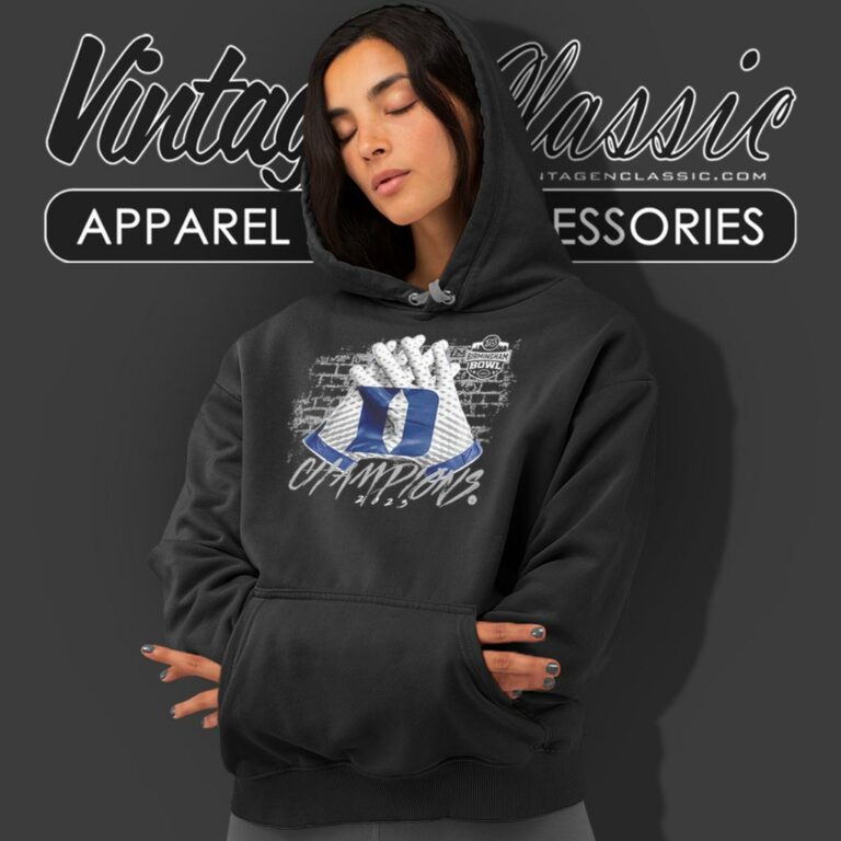 Duke Blue Devils 2023 76 Birmingham Bowl Champions Gloves Hoodie Duke Blue Devils 2023 76 Birmingham Bowl Champions Gloves Hoodie