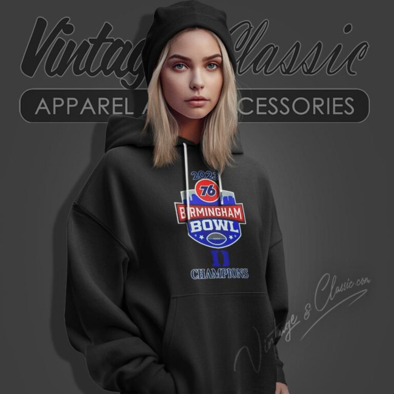 Duke Blue Devils Champions 2023 76 Birmingham Bowl Logo Hoodie Duke Blue Devils Champions 2023 76 Birmingham Bowl Logo Hoodie