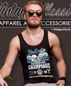 Duke Blue Devils Victory 17 10 Troy Trojans 2023 Birmingham Bowl Champions Final Score Tank Top Racerback