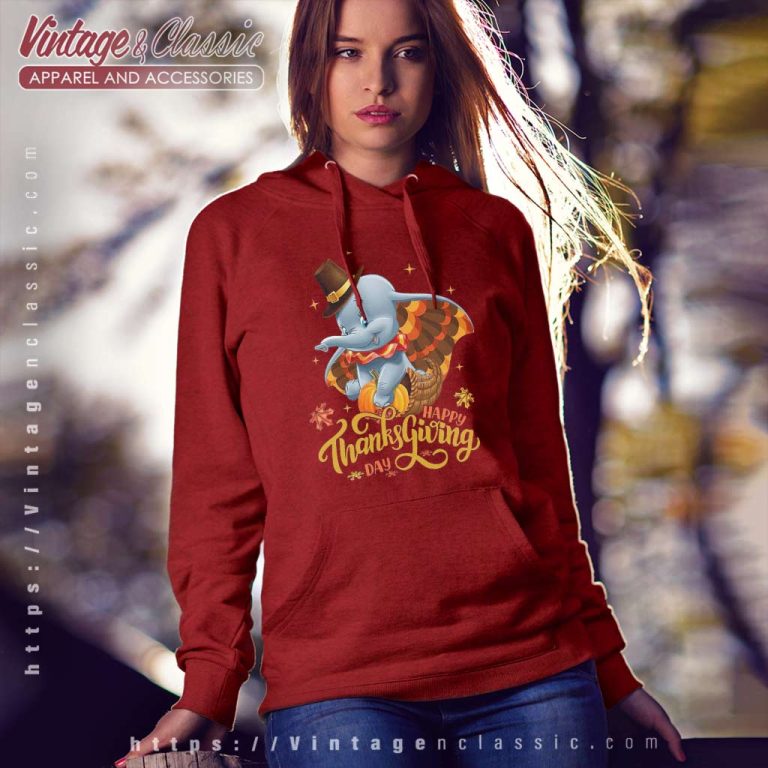Dumbo Elephant Thanksgiving Hoodie Dumbo Elephant Thanksgiving Hoodie
