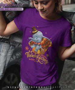 Dumbo Elephant Thanksgiving Shirt 6 Dumbo Elephant Thanksgiving Women TShirt