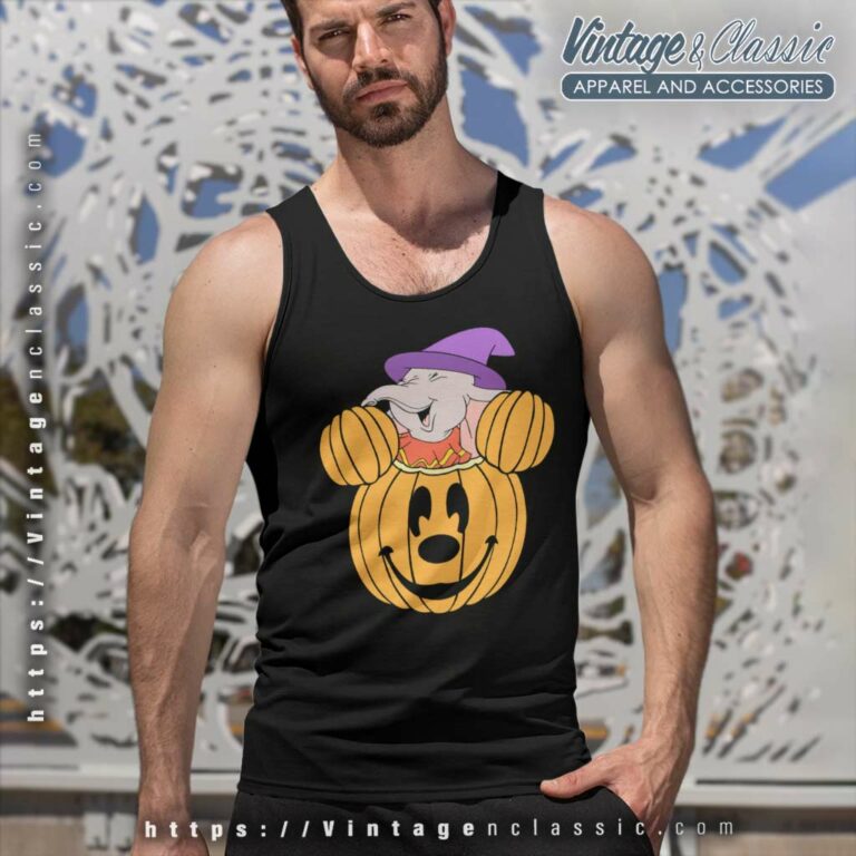 Dumbo Witch Halloween Pumpkin Shirt Tank Top Racerback Dumbo Witch Halloween Pumpkin Shirt Tank Top Racerback
