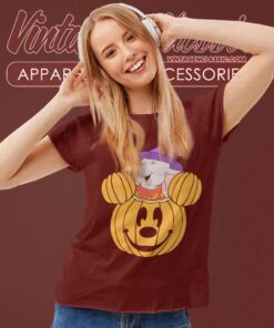 Dumbo Witch Halloween Pumpkin Shirt 6 Dumbo Witch Halloween Pumpkin Shirt Women TShirt