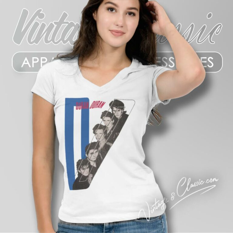 Duran Duran Band Vintage V Neck TShirt Duran Duran Band Vintage V Neck TShirt