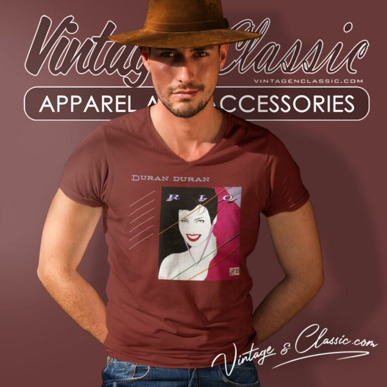 Duran Duran Rio Vintage V Neck TShirt Duran Duran Rio Vintage V Neck TShirt
