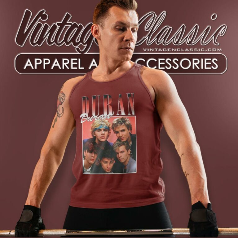 Duran Duran Vintage Graphic Tank Top Racerback Duran Duran Vintage Graphic Tank Top Racerback