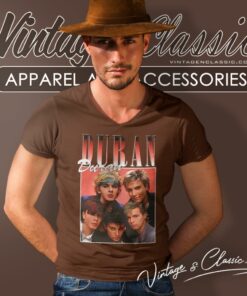Duran Duran Vintage Graphic V Neck TShirt