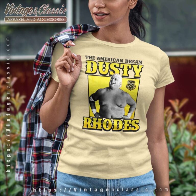 Dusty Rhodes The American Dream Women TShirt Dusty Rhodes The American Dream Women TShirt