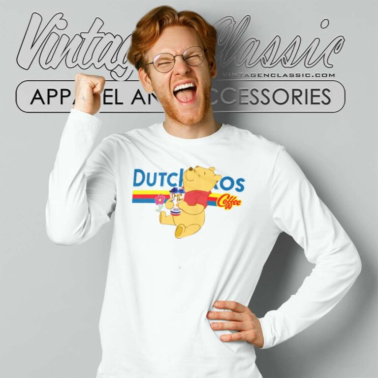 Dutch Bros Coffee Winnie The Pooh Long Sleeve Tee Dutch Bros Coffee Winnie The Pooh Long Sleeve Tee