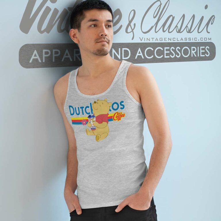 Dutch Bros Coffee Winnie The Pooh Tank Top Racerback Dutch Bros Coffee Winnie The Pooh Tank Top Racerback