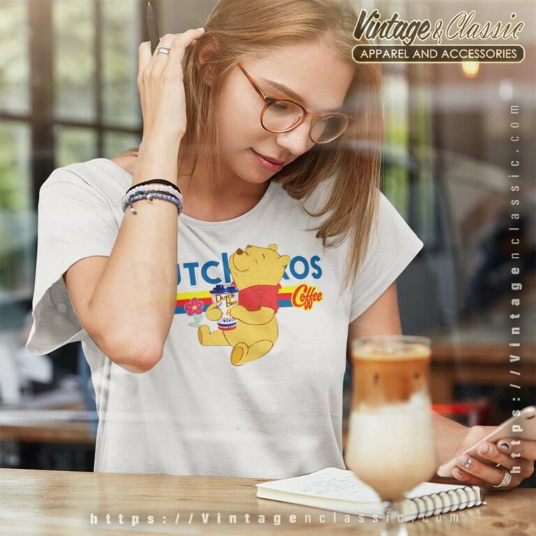 Dutch Bros Coffee Winnie The Pooh Women TShirt Dutch Bros Coffee Winnie The Pooh Women TShirt