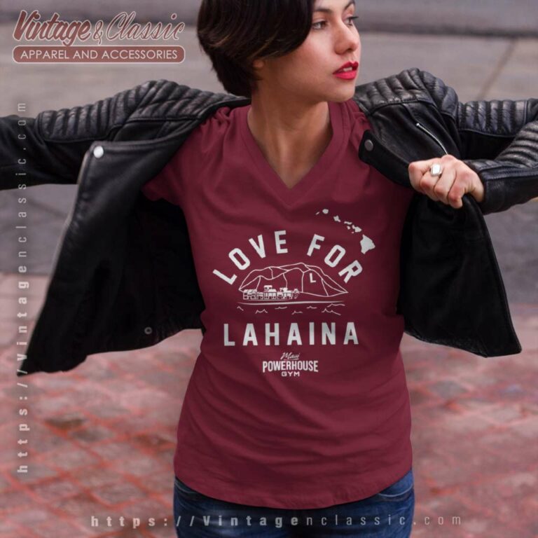 Dwayne Johnson Love For Lahaina Shirt Maui Powerhouse Gym V Neck TShirt Dwayne Johnson Love For Lahaina Shirt Maui Powerhouse Gym V Neck TShirt