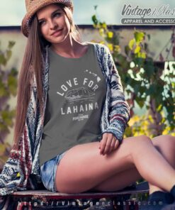 Dwayne Johnson Love For Lahaina Shirt Maui Powerhouse Gym Women TShirt