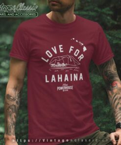 Dwayne Johnson Maui Powerhouse Gym Shirt Love For Lahaina T Shirt