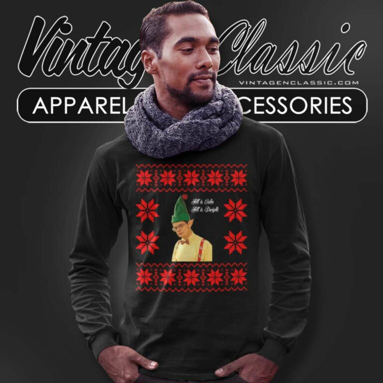 Dwight Christmas All Is Calm All Is Dwight Rainn Wilson Long Sleeve Tee Dwight Christmas All Is Calm All Is Dwight Rainn Wilson Long Sleeve Tee