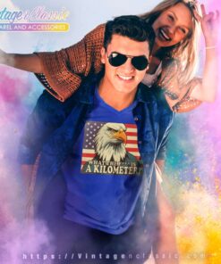 Eagle What The Fuck Is A Kilometer V Neck TShirt