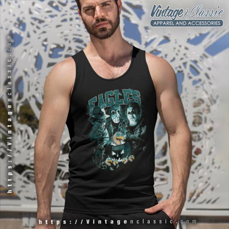 Eagles Halloween Horror Movie Football Tank Top Racerback Eagles Halloween Horror Movie Football Tank Top Racerback